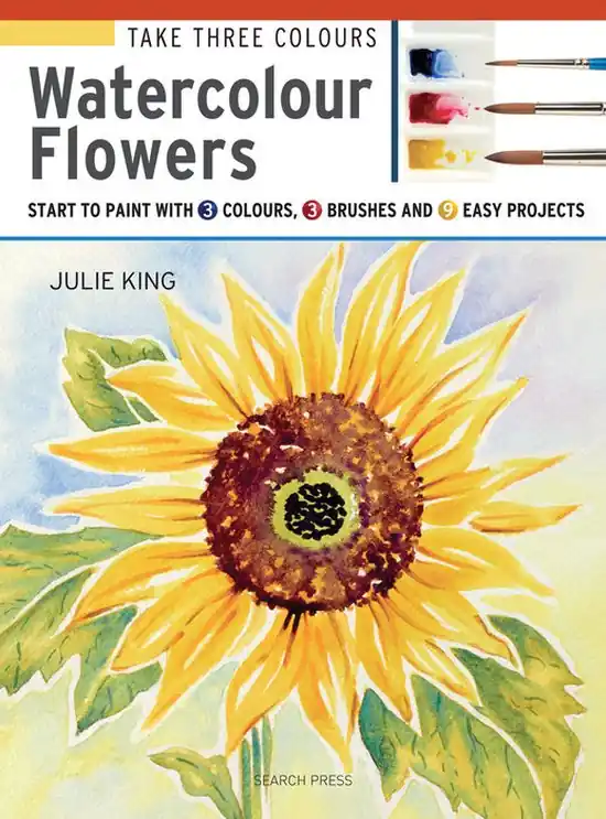 Aanbieding Take Three Colours: Watercolour Flowers – King, Julie