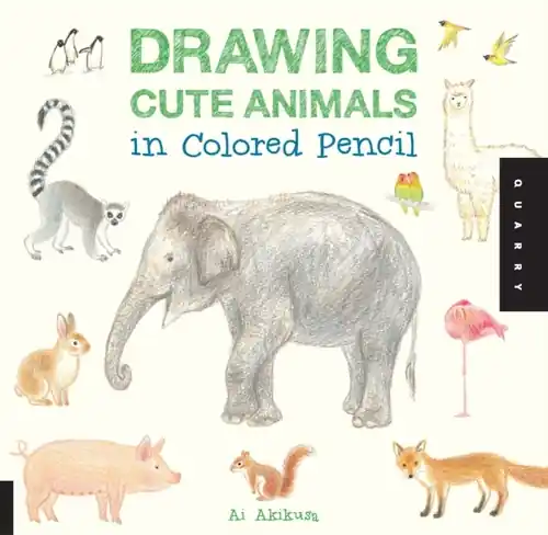 Gereduceerde Prijs Drawing cute animals in colored pencil, Ai Akikusa