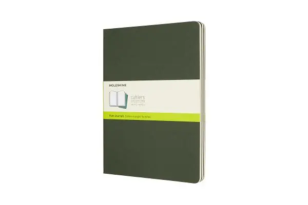 Weekendaanbieding Moleskine Cahier Journals XL Plain Kinetic Green