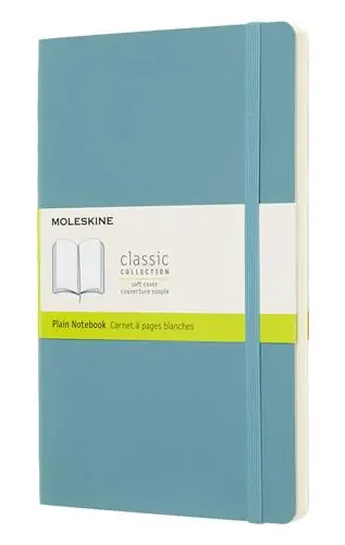 Laatste Versie Moleskine Notebook Large Plain Soft Cover Reef Blue