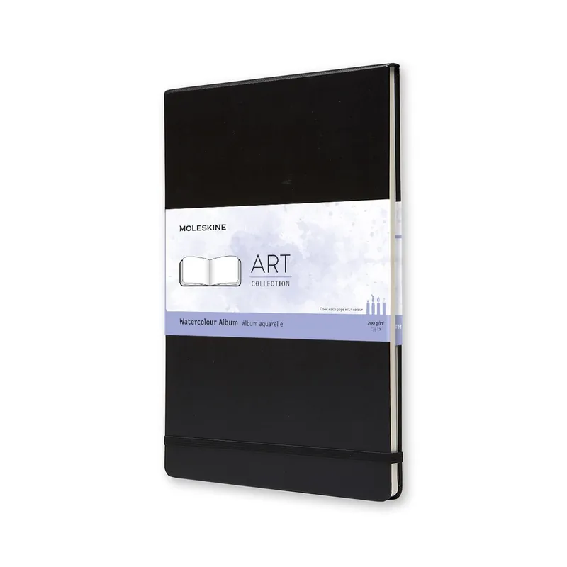 Direct Beschikbaar Moleskine Watercolour Album A4 Black landscape