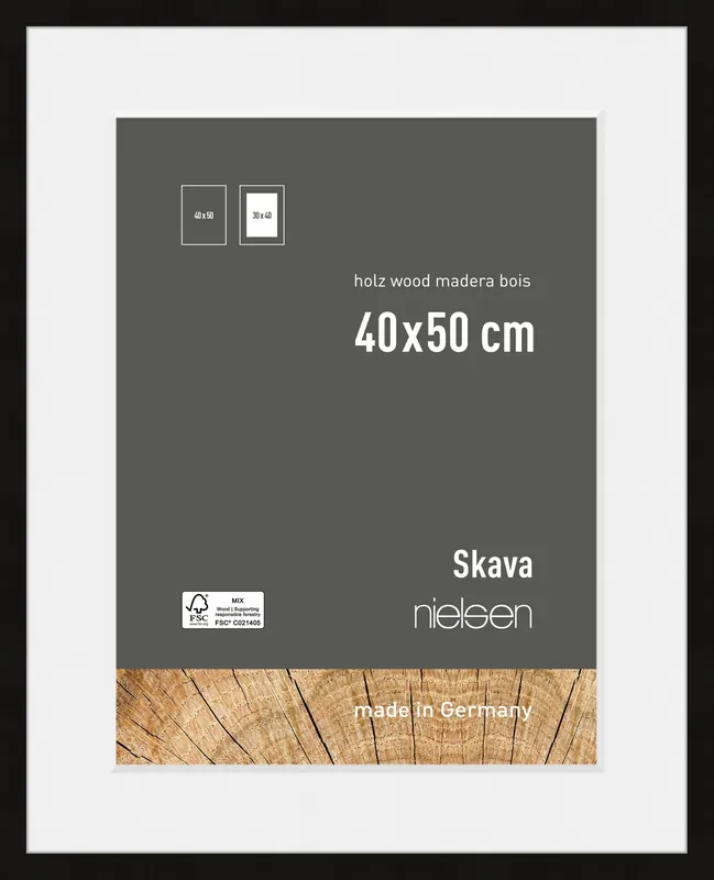 Bestseller Nielsen wissellijst Skava zwart – 40 x 50