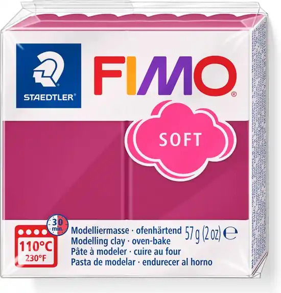 Staedtler fimo klei 57gr – T23 frozen berry Premium