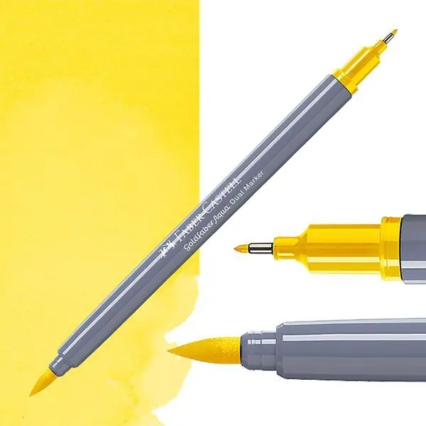 Faber-Castell Goldfaber aqua dual markers – 107 cadmium yellow Superprijs