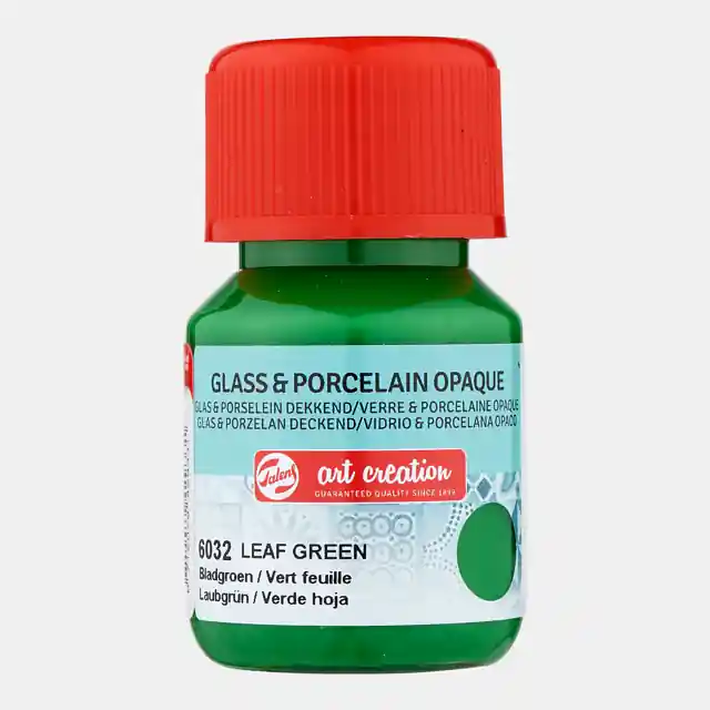 ArtCreation Glass & Porcelain 6032 leaf green opaque Uitverkoop