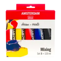 Nieuw Amsterdam standaard acrylverf – set 5 x 120ml mixing