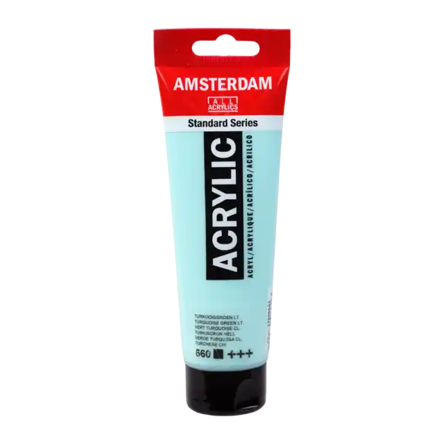 Amsterdam acryl 120ml – 660 turkooisgroen licht Favoriet