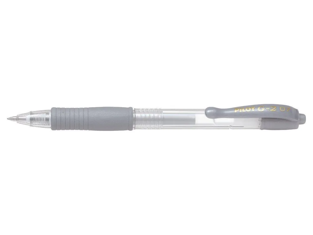 Pilot G-2 roller gel ink – metallic zilver Meest Verkocht