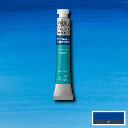 Beste Prijs Winsor & Newton Cotman aquarelverf 8ml – 654 turkoois