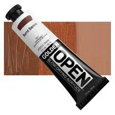 Golden open acryl 60ml – S1 – 7020 burnt sienna Rechtstreeks Van De Fabrikant