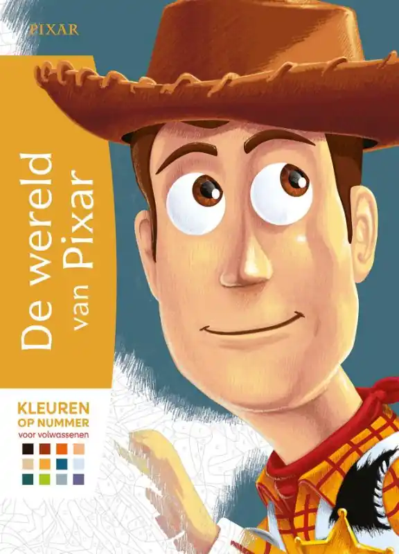 De wereld van Pixar- kleuren op nummer voor volwassenen Laatste Kans