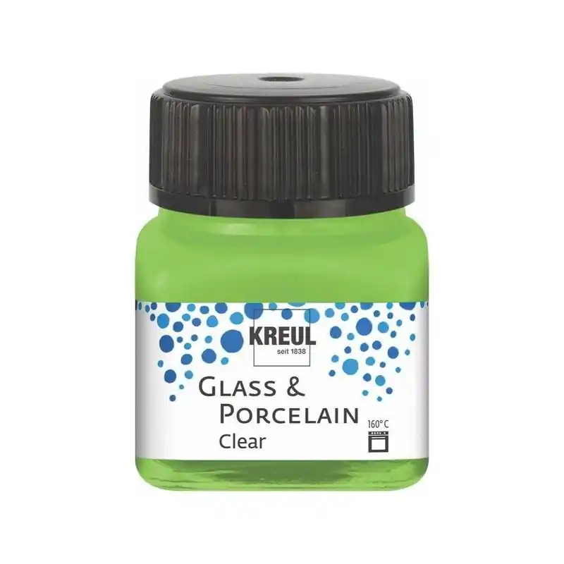 Dagaanbieding Kreul Glass & Porcelain clear – 16297 apple green