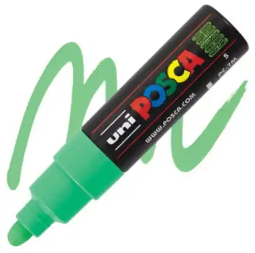 Posca acrylmarker – PC-7M 4.5-5.5mm – 5 licht groen Hoge Kwaliteit