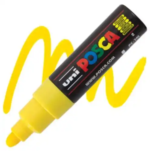 Posca acrylmarker – PC-7M 4.5-5.5mm – 2 geel Exclusieve Aanbieding