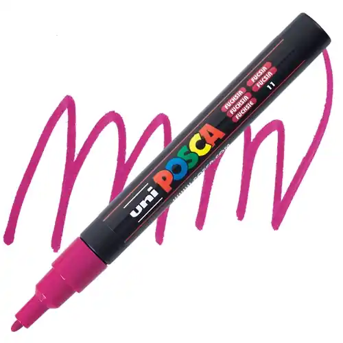 Exclusieve Aanbieding Posca acrylmarker – PC-3M 0.9-1.3mm – 11 fuschia