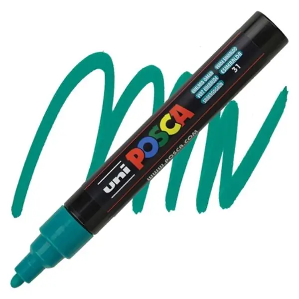 Meest Verkocht Posca acrylmarker – PC-5M 1.8-2.5mm – 31 smaragdgroen