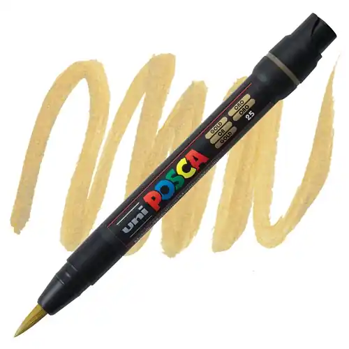Actieprijs Posca acrylmarker – PCF-350 brush – 25 goud