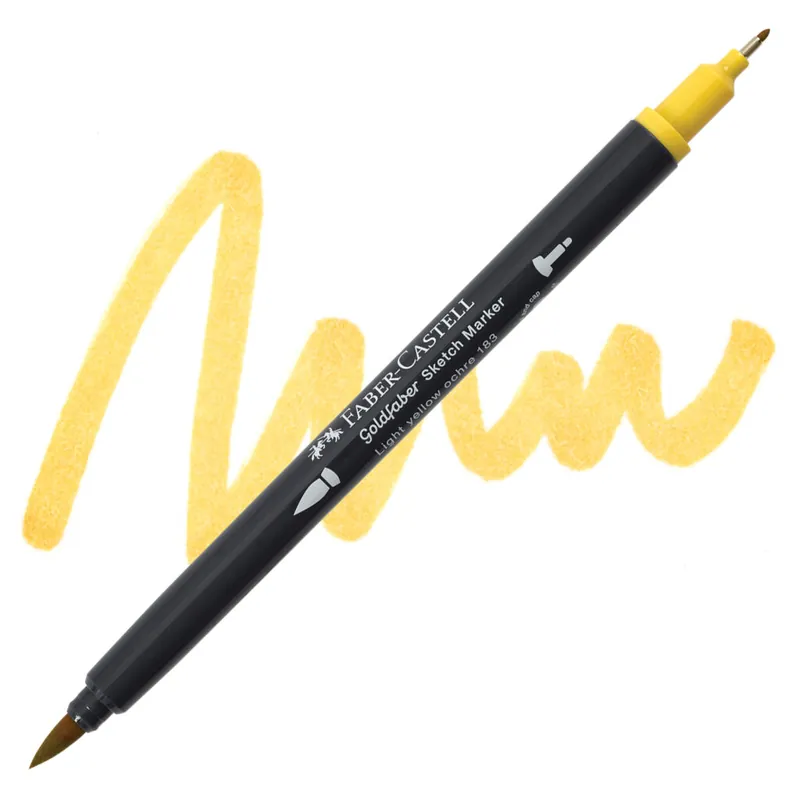 Speciale Aanbieding Faber-Castell goldfaber sketch dualmarker – 183 light yellow ochre