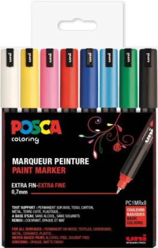 Express Levering Posca acrylmarker – PC-1MR set 8