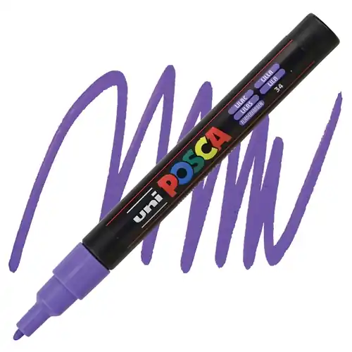 Koop Vandaag Posca acrylmarker – PC-3M 0.9-1.3mm – 33 glitter donker blauw