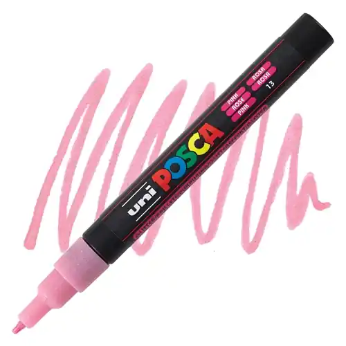 Posca acrylmarker – PC-3M 0.9-1.3mm – 13 glitter roze Bestseller