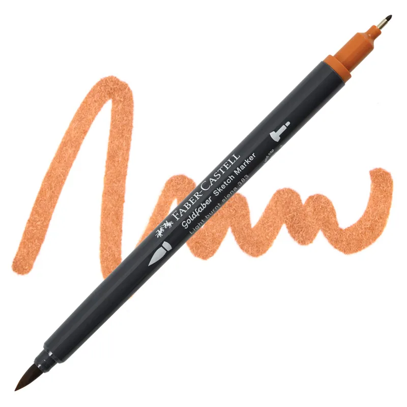 Rechtstreeks Van De Fabrikant Faber-Castell goldfaber sketch dualmarker – 383 light burnt sienna