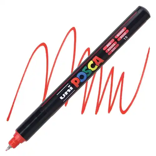 Hete Deal Posca acrylmarker – PC-1MR 0.7mm – 15 rood