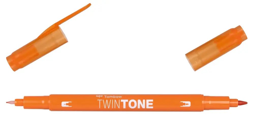 Tombow TwinTone – 28 orange Superprijs