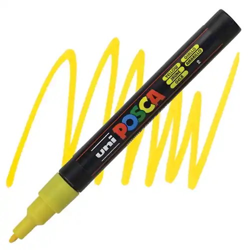Posca acrylmarker – PC-3M 0.9-1.3mm – 2 geel Must-Have