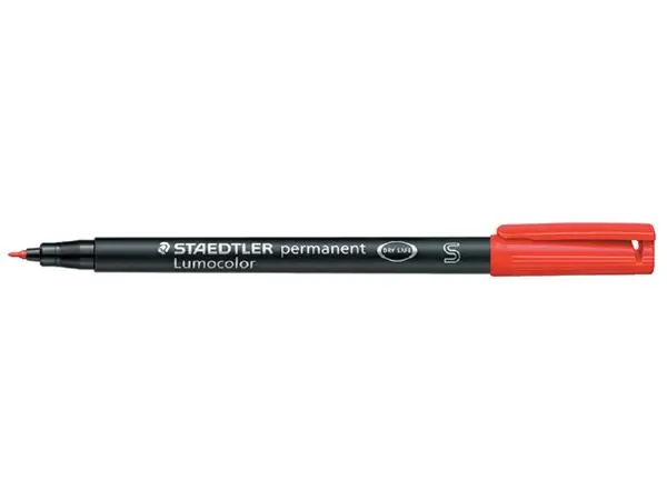 Nieuw Staedtler lumocolor rood S