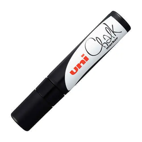 Uni-ball chalk krijtmarker met rechthoekige punt – 17K zwart Alleen Vandaag