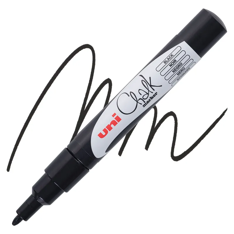 Premium Uni-ball chalk krijtmarker met conische punt fijn