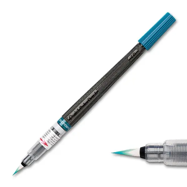 Pentel penseelstift incl. vulling turkoois Koop Vandaag