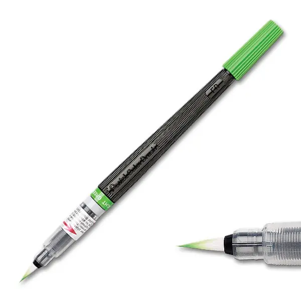 Pentel Penseelstift incl. vulling licht groen Rechtstreeks Van De Fabrikant