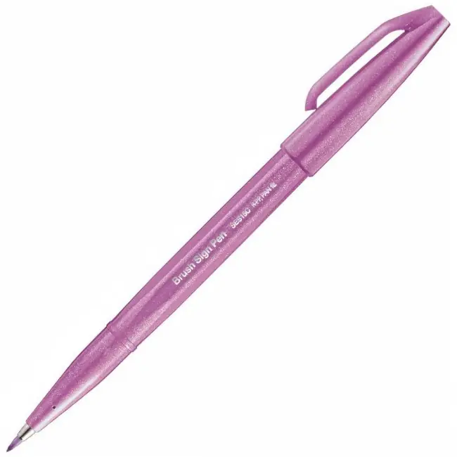 Flitsaanbieding Pentel sign brushpen – SES15C pink purple