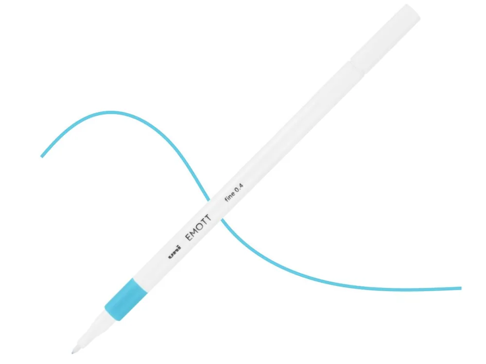 Betaalbaar UNI Emott fineliner 0.4 – 8 licht blauw