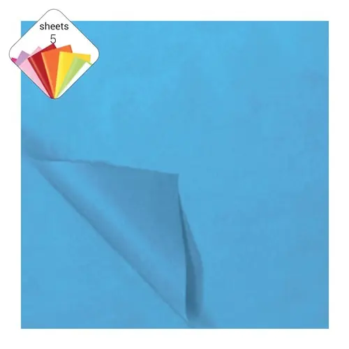 Populair HAZA zijdevloei 50×70 5 vel gevouwen – 185935 blauw