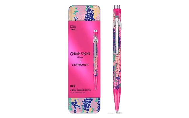 Tijdelijk Beschikbaar Caran d'ache 849 ballpoint pen – Germanier special edition – neon pink