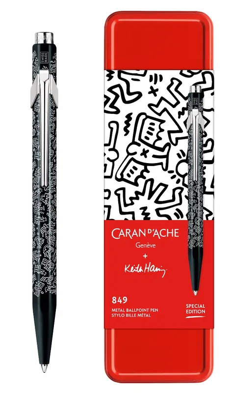 Fabrieksprijs Caran d'ache + Keith Haring Limited edition balpen zwart