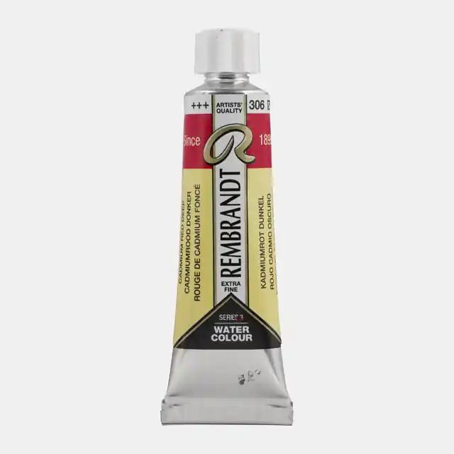 Direct Beschikbaar Rembrandt aquarelverf 10ml S3 – 306 cadmiumrood donker