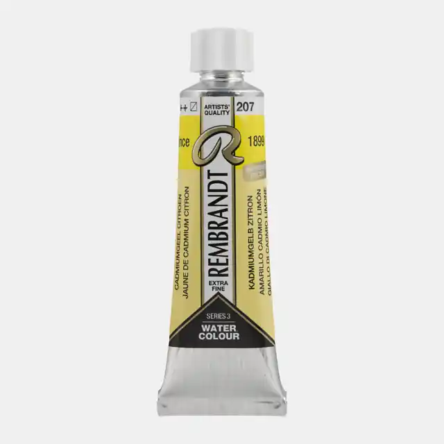 Rembrandt aquarelverf 10ml S3 – 207 cadmiumgeel citroen Hoge Kwaliteit