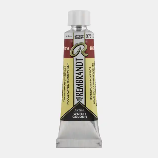 Rembrandt aquarelverf 10ml S2 – 378 transparant oxyde rood Favoriet