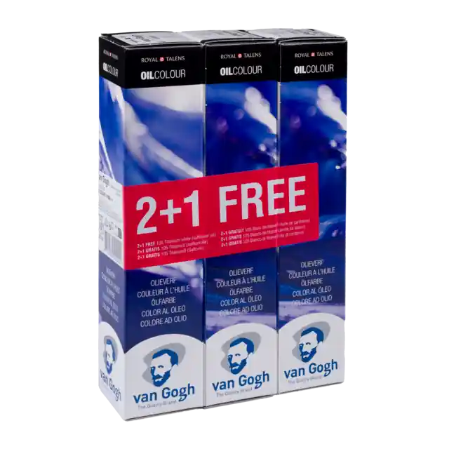 Van Gogh olieverf 200ml S1 – 105 titaanwit 2 + 1 gratis Actieprijs