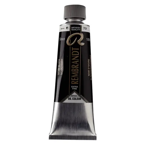 Rembrandt olieverf 150ml – S1 701 ivoorzwart Snelle Levering