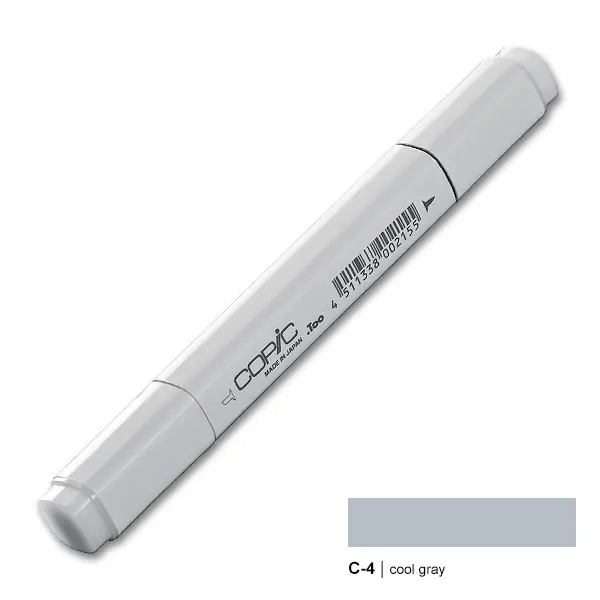 Gecertificeerd Copic marker C4 cool grey no. 4