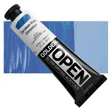 Golden open acryl 60ml – S7 – 7050 ceruleum blue, chromium Finale Uitverkoop
