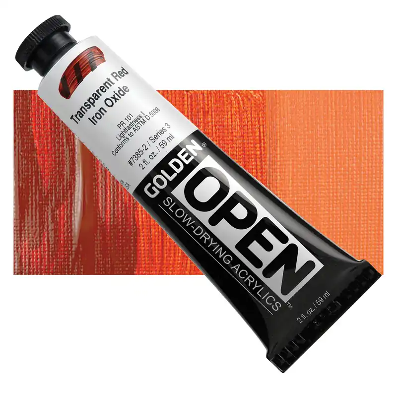 Fabrieksprijs Golden open acryl 60ml – S3 – 7385 transparant red iron oxide