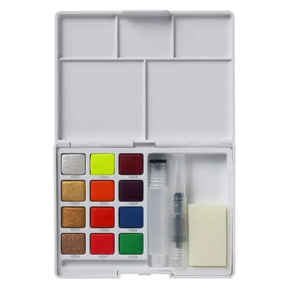 Sakura Koi watercolours – pocket field sketch box 4 metallic 8 fluor Bestseller