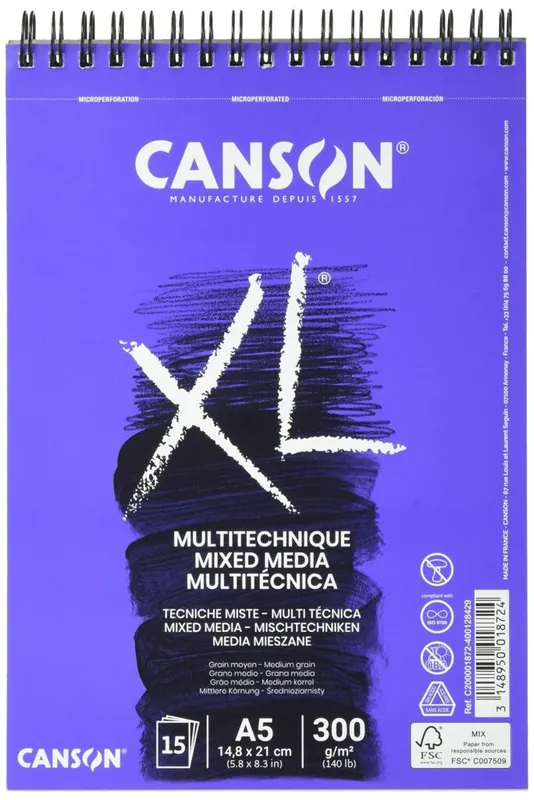 Snelle Levering Canson XL – Mix-media A5