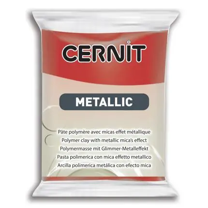 Cernit metallic – rood 56gr Veilige Betaling